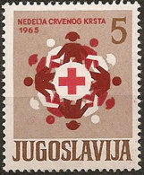 Yugoslavia 1965 Red Cross Surcharge MNH - Neufs