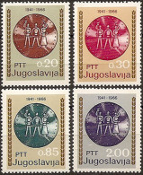 YUGOSLAVIA 1966 25th Anniversary Of Yugoslav Insurrection Set MNH - Ungebraucht