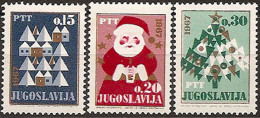 YUGOSLAVIA 1966 New Year (changed Colours) Set MNH - Unused Stamps