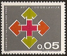 YUGOSLAVIA 1966 Red Cross Surcharge MNH - Neufs