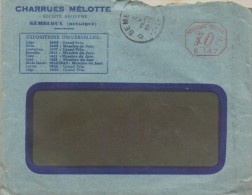 1931 : Gelopen Briefomslag Met Briefhoofd/Pli Voyagé Avec En-tête ## CHARRUES MÉLOTTE – GEMBLOUX ##:LANDBOUW,AGRICULTURE - Agricultura