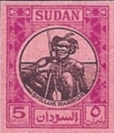 SUDAN 1951 Warrior 5M IMPERF.PROOF    [épreuve Prueba Druckprobe Prova] - Sudan (...-1951)