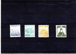 CN-18 4 MINT STAMPS. 1937-1944 YEAR, 3 STAMPS MNH. 1 STAMP NO GUM. - Neufs