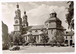 Y1280 Kempetn Allgau - Residenzplatz Mit St. Lorenz Kirche - Auto Cars Voitures / Viaggiata 1955 - Kempten