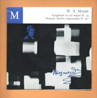 45 T CLUB FRANÇAIS DU DISQUE: Mozart, Symphonie En Sol Majeur, Musique Funèbre Maçonnique - Klassik