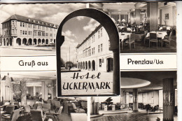 0-2130 PRENZLAU, Hotel Uckermark, Rücks. Klebereste - Prenzlau