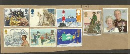 GREAT BRITAIN England Cover Out Gut With 8 Mint Uncanceled Stamps - Covers & Documents