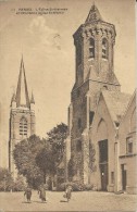 Renaix    Eglise St. Hermès Et L´ancienne église St-Martin  1925  Naar  Frameries - Ronse