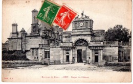 CP, 28, ANET, Environs De DREUX, Entrée Du Château, Voyagé En 1920 - Anet