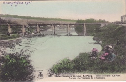 LE   PECQ  - ST.  GERMAIN-EN-LAYE  -  BORDS  DE  SEINE -  LE  PONT - Le Pecq