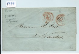 FRANCE - REUNION  LETTRE  DE LA REUNION POUR LA FRANCE  1844  A ETUDIER - Briefe U. Dokumente