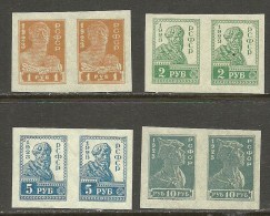 RUSSLAND RUSSIA 1923 Michel 217 B + 218 B Etc MNH - Ongebruikt