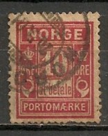 Timbres - Norvège - 1889/1914 - Taxe - 10 Ore - - Oblitérés