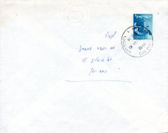 ISRAËL. N°101 De 1956 Sur Enveloppe Ayant Circulé. Tribu D'Israël. - Briefe U. Dokumente