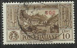 COLONIE ITALIANE: EGEO 1932 COO GARIBALDI CENT. 10 CENTESIMI USATO USED OBLITERE´ - Aegean (Coo)