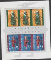 O) 2006 SLOVAKIA, GASPARKO AND SEMAR, JONT ISSUE WHIT INDONESIA, MINI SHEET MNH - Unused Stamps