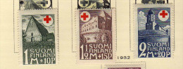 Finlande (1931)  - "Croix-Rouge. Architecture"   Neufs* - Unused Stamps