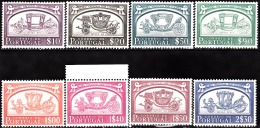 PORTUGAL - 1952,  Museu Nacional Dos Coches.   (Série, 8 Valores)  ** MNH / ( (*) MNG Nº 745)  MUNDIFIL  Nº 741/8 - Ungebraucht