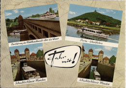 Alte MBK Mindener Fahrgastschiffahrt M. Torges / Porta / Schachtschleuse - Minden