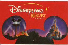 PASS--DISNEYLAND-PAPIER-2 003-OREILLES-ROUGE-R° Sans Fleche-V°IFCO-TB E- - Passaporti  Disney