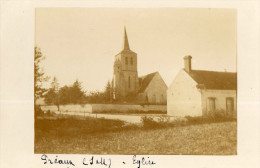 LORREZ LE BOCAGE PREAUX (77) Carte Photo Vue De L'église - Lorrez Le Bocage Preaux