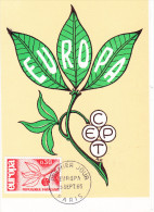 EUROPA  1965, Carte Maximum Paris - 1965