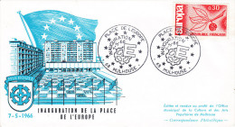 EUROPA  1966,  Fdc Inauguration Place De L'Europe Mulhouse - 1965