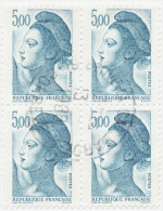 FRANCE N° 2190 Bloc De 4 Corrèze 1988 Sans Bande De Phosphore - 1982-1990 Liberty Of Gandon