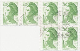 FRANCE N° 2484 Bloc De 6 Liberté De Gandon 20/4/1988 - 1982-1990 Liberté De Gandon