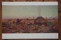 "Steppe" By Romadin. Mongolia. Old USSR Postcard 1951 - Mongolië