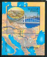 HUNGARY-1985.Souv.Sheet - Danube Bridges  Mi:Bl.176. MNH!!! 5.00EUR - Ungebraucht