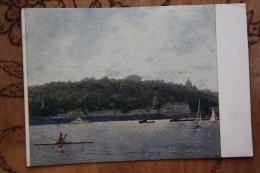 OTROSHENKO "ON THE DNIEPER RIVER" (KIEV) -  Socialist Realism - OLD USSR PC 1952 Rowing - Roeisport