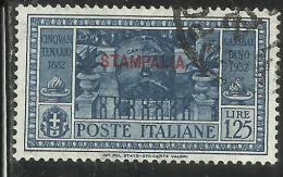 COLONIE ITALIANE: EGEO 1932 STAMPALIA GARIBALDI LIRE 1,25 L. USATO USED OBLITERE´ - Aegean (Stampalia)