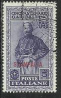 COLONIE ITALIANE: EGEO 1932 STAMPALIA GARIBALDI LIRE 5 + 1 L. USATO USED OBLITERE´ - Egée (Stampalia)