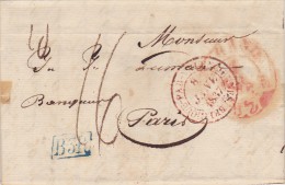 BELGIQUE LETTRE AVEC CORRESPONDANCE  1836 - 1830-1849 (Onafhankelijk België)