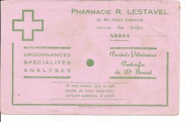Buvard Arras. Pharmacie R. Lestavel, 58, Rue Désiré Delansorne. - Drogheria