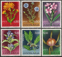 YUGOSLAVIA 1967 Flora Medicinal Plants Set MNH - Unused Stamps