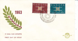 EUROPA  Pays Bas, Fdc 1963 - 1963