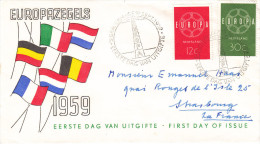 EUROPA  Pays Bas, Fdc 1959 - 1959