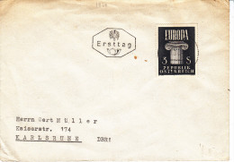 EUROPA  Autriche Fdc PJ - 1956