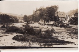 Carte Postale Photo ALTWIED-NEUWIED (Allemagne) Vue Village Avec Chevaux -Château-FOTO- 2 SCANS - - Neuwied