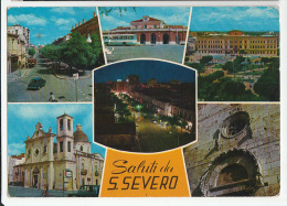 SALUTI DA SAN SEVERO FOGGIA VEDUTE F/G VIAGGIATA 1976 - San Severo