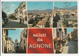 SALUTI DA AGNONE ISERNIA  VEDUTE F/G VIAGGIATA 1980 - Otros & Sin Clasificación