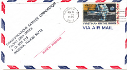 SPACE -  USA - 1969 - HALEIWA STATION    COVER WITH  HALEIWA , HI   POSTMARK NOV 14 1969 - United States