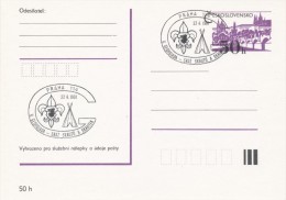 I0278 - Czechoslovakia (1991) Praha 114: V. Georgiadou - Meeting Scouts And Guides - Indiens D'Amérique