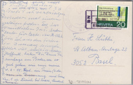 Heimat BE INS 1970-10-18 Bahnstation-Stempel Auf AK - Bahnwesen