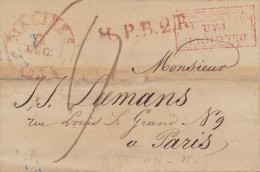 BELGIQUE  LETTRE  1834  SANS CORRESPONDANCE - 1830-1849 (Onafhankelijk België)