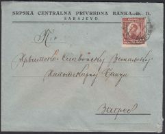 Yugoslavia 1924, Cover Sarajevo To Zagreb W./ Postmark Sarajevo - Lettres & Documents