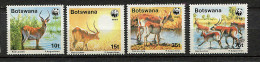 (cl 22 - P52) Botswana ** N° 579 à 582 (ref. Michel Au Dos) - L'antilope Rouge - - Botswana (1966-...)