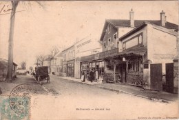 LIMEIL BREVANNES  ( 94 ) GRANDE RUE (Epicerie Du Progrès Attelage Hotel Restaurant Papillon  ) Circulée Timbrée 1906 - Limeil Brevannes